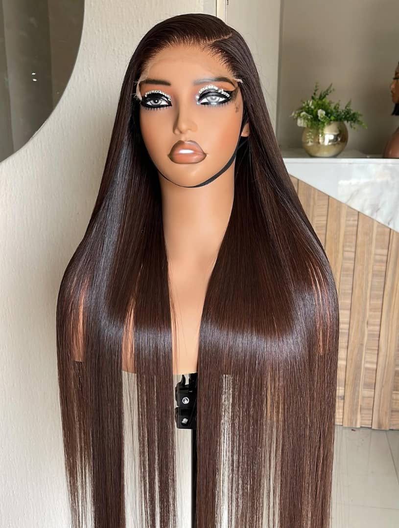 6x6 Closure Real HD Lace Wig Bone Straight